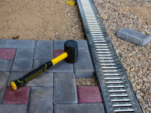 Gutter,,Gutter,,Drain,For,Water,After,Rain,On,The,Sidewalk.